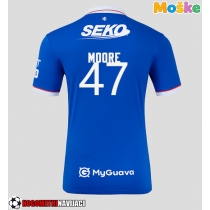 Moške Nogometnih dresov Rangers Mikey Moore #47 Domači 2025-26 Kratki rokavi